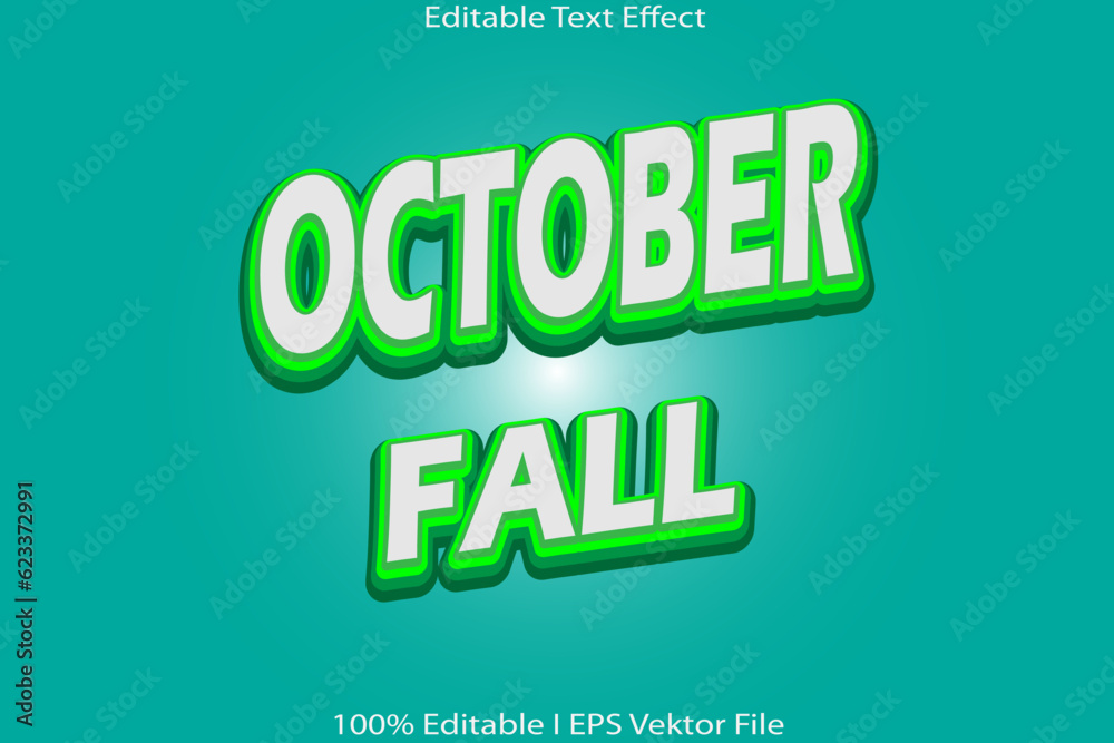 October Fall Editable Text Effect October Fall Editable Text Effect