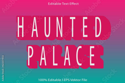 Haunted Palace Editable Text Effect