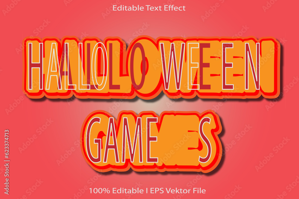 Halloween Games Editable Text Effect