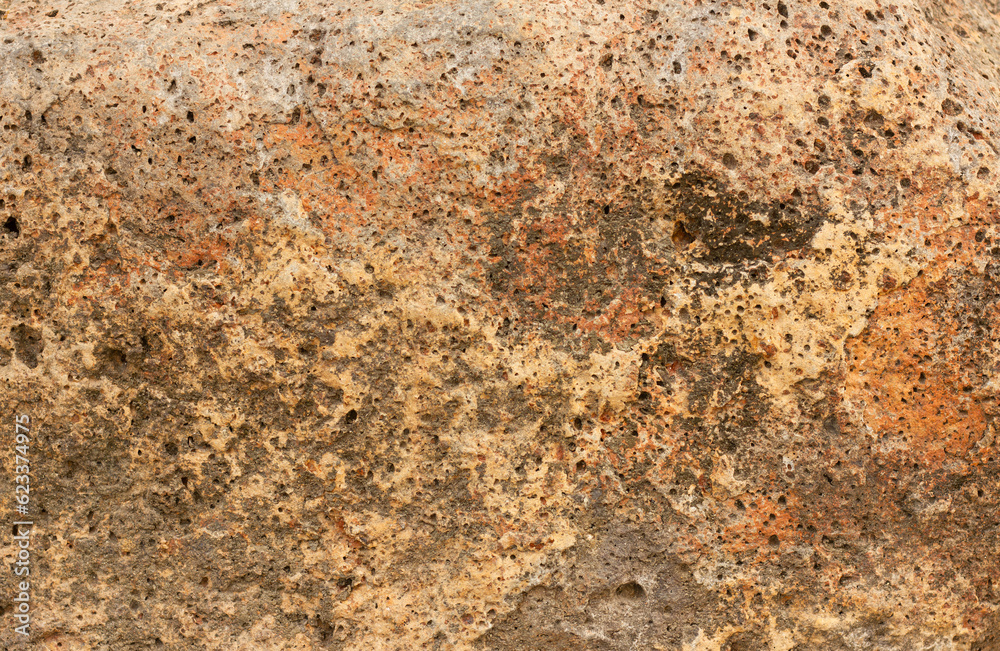 Close up texture of white porous stone Close up texture of white porous stone