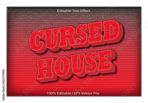 Cursed House Editable Text Effect