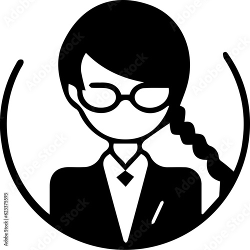 businessman with a magnifying glass