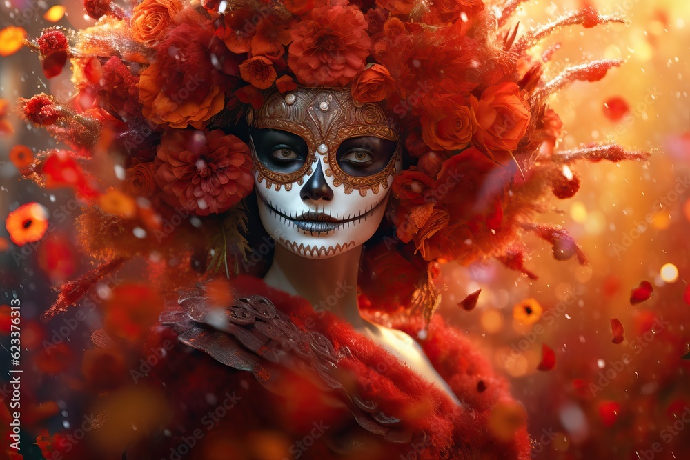 Déguisement Mariachi Homme Avec Chapeau - Tenue Jour Des Morts Catrina Adulte