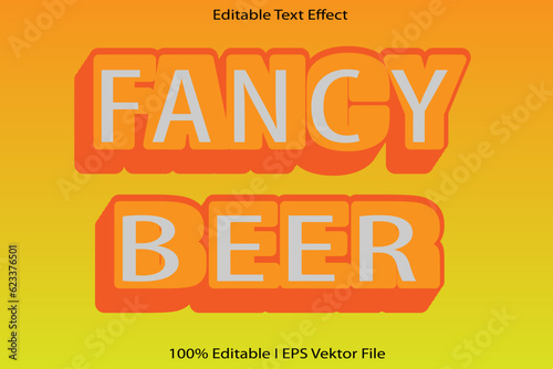 Fancy Beer Editable Text Effect
