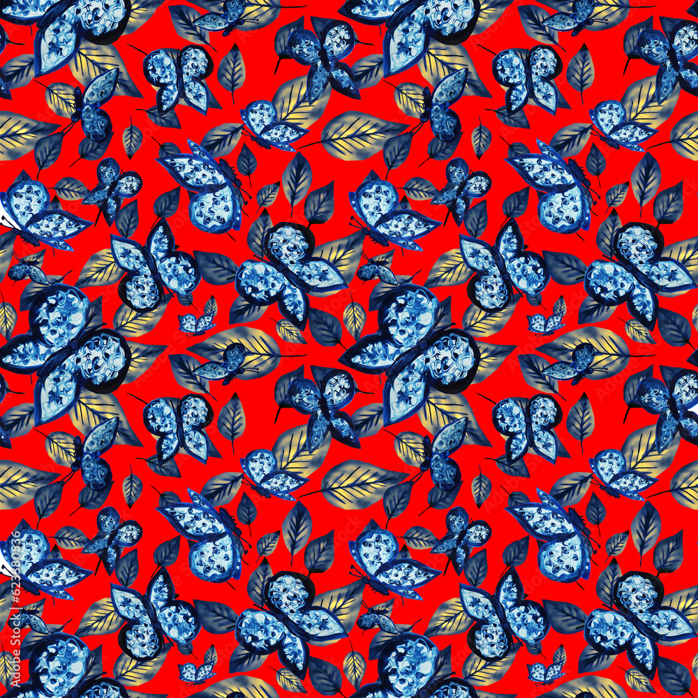 Fototapeta premium the background is colored with flowers