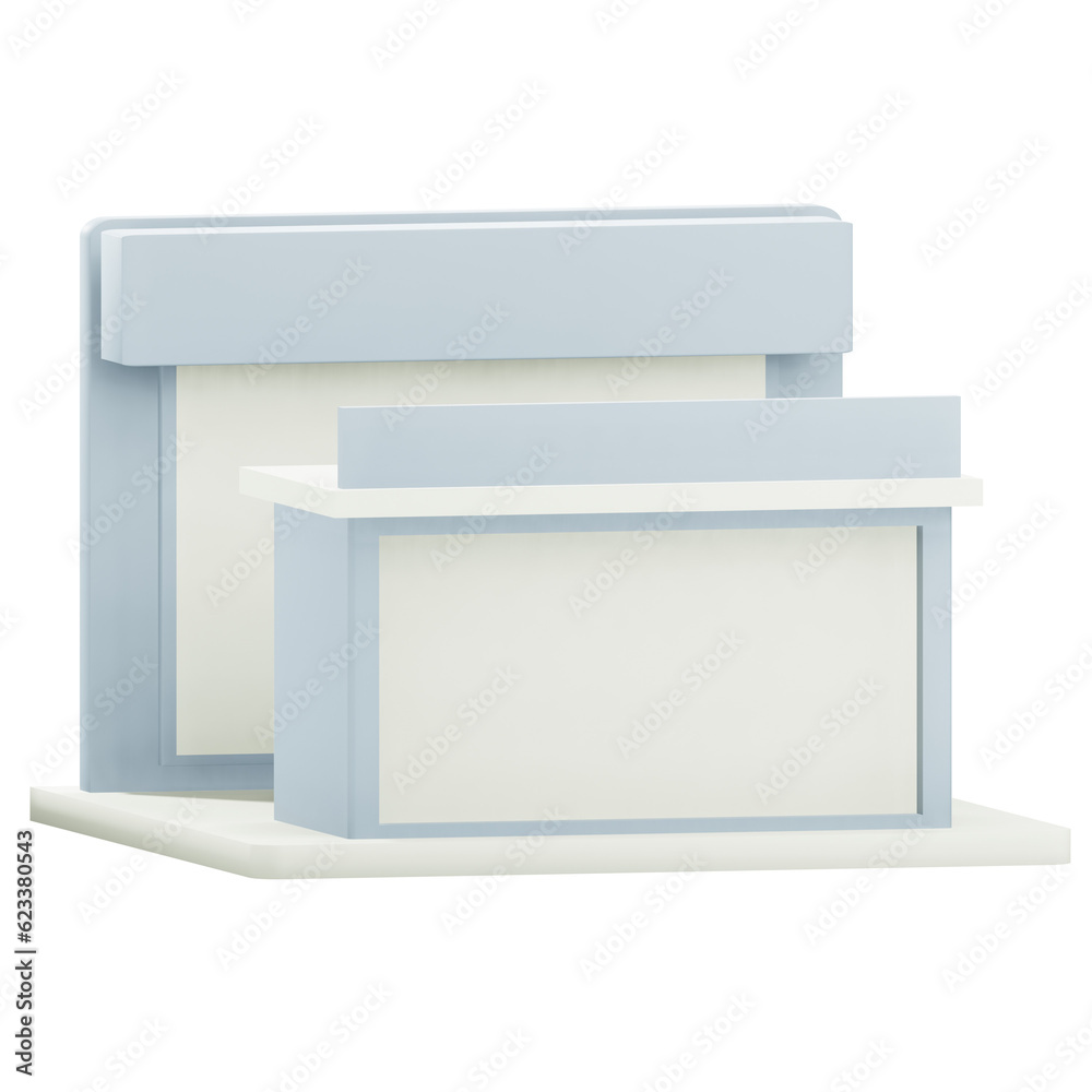 3d office reception mockup illustration 3d office reception mockup illustration