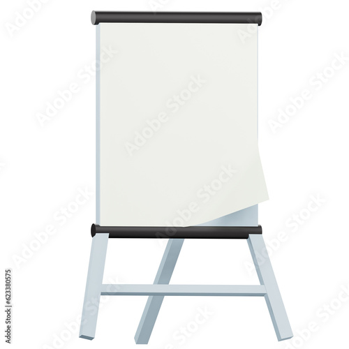3d presentation board mockup illustration