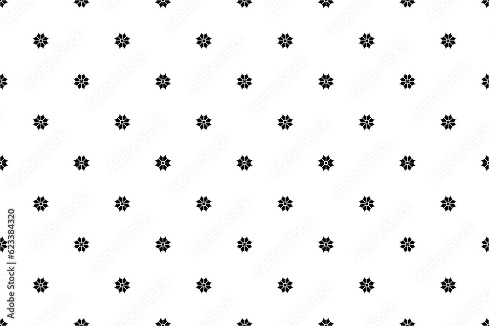 Seamless of abstract pattern. Design modular shape black on white background. Design print for illustration, textile, texture, wallpaper, background. Set 7