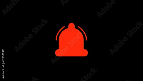 4k subscribe lower third button animation with transparency. video motion 2d animation footage