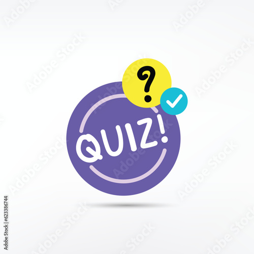 Quiz night on speech bubble.