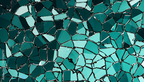 Foto cracked shards of glass wallpaper background, smashed glass texture