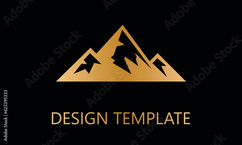 mountains vector logo template