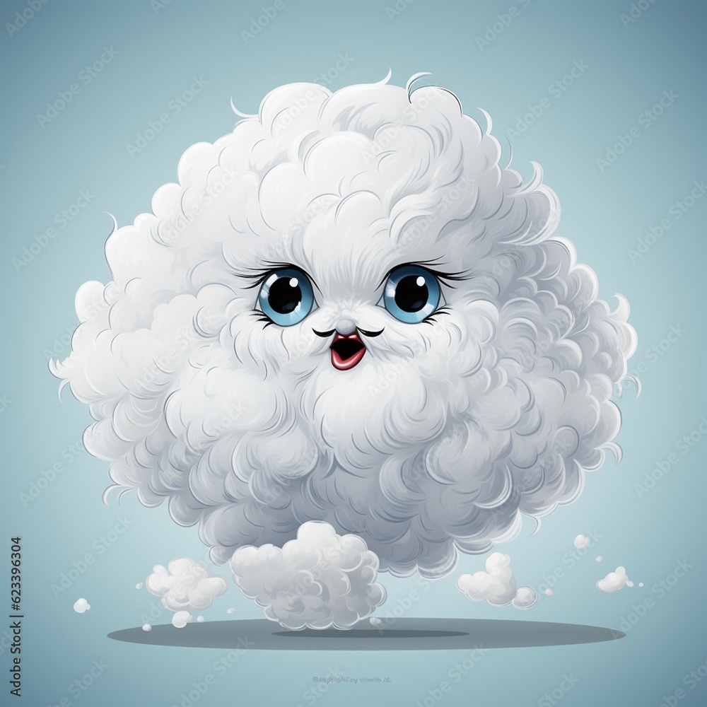 Obraz premium A fluffy cloud.