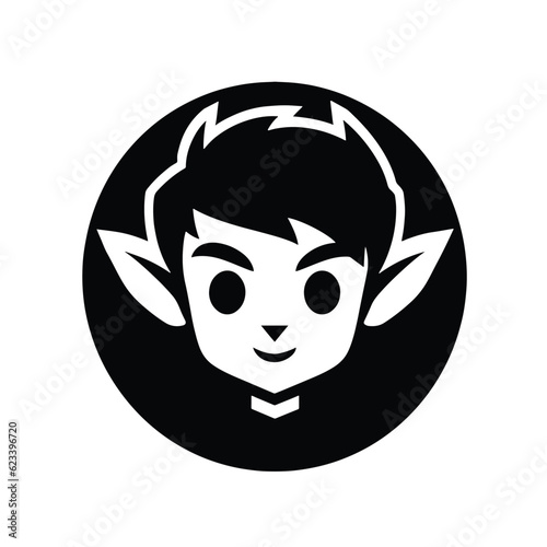 Elf logo, vector icon, symbol isolated on white background