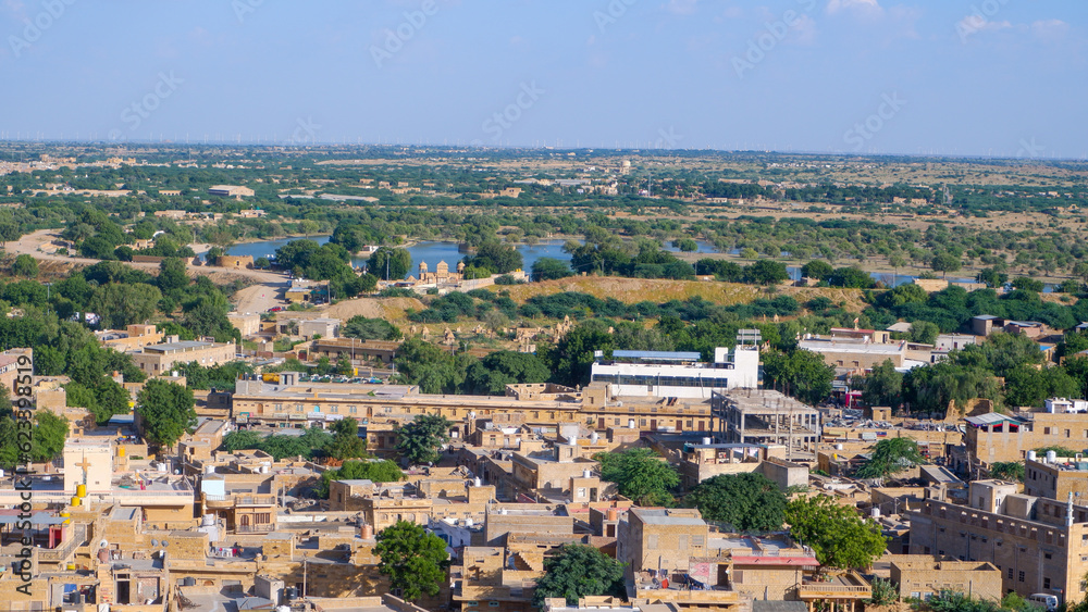 view of the Jaislmer city of Rajasthan India 