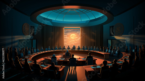 Harmony Unveiled: Uniting Nations for Global Peace,illustration,created with Generative AI Technology