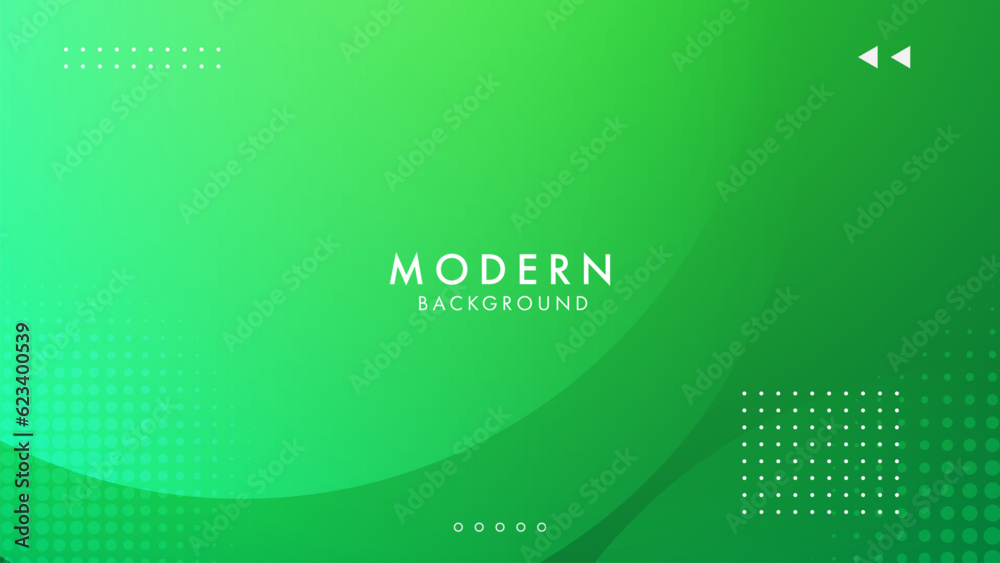 Abstract geometric background with green gradient. modern dynamic shape background for banners and business templates