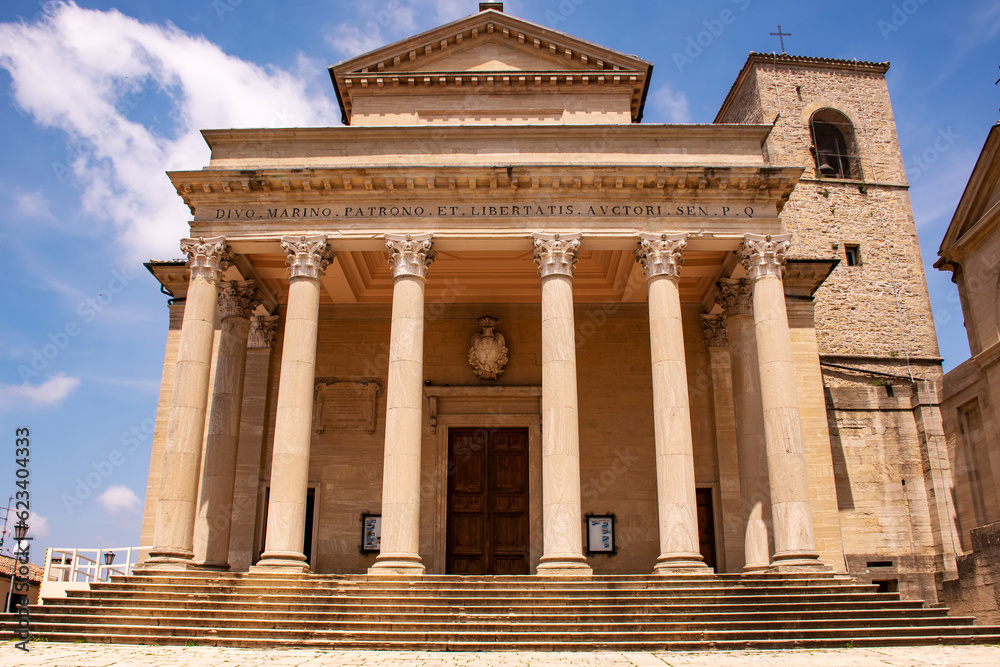The Basilica di San Marino is a Catholic church located in the Republic of San Marin