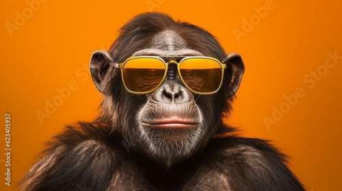 Monkey with Glasses © JAX