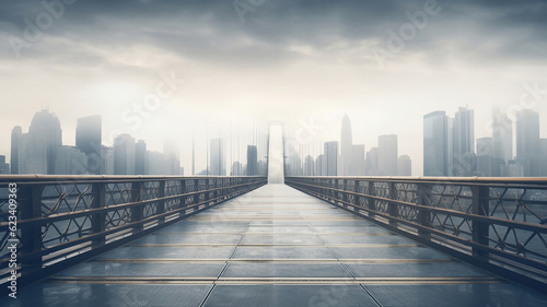 The Unique Perspective of a Bridge Connecting Skyscrapers