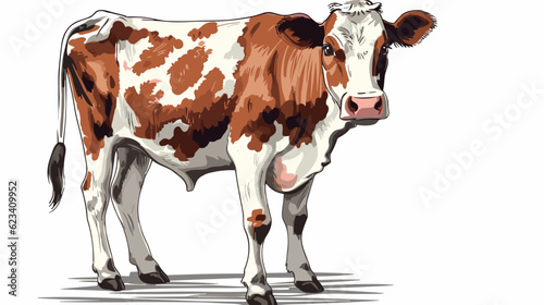 Graceful Pastoral Charm Stunning Cow Banner Showcasing Nature's Bovine Beauty