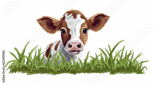 Graceful Pastoral Charm Stunning Cow Banner Showcasing Nature's Bovine Beauty