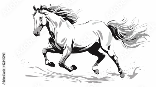 Majestic Equine Elegance Stunning Glass of Horse Banner Embracing the Spirit of Graceful Beauty