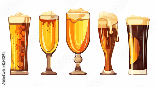 Refreshing Delight Exquisite Beer Glass Banner Capturing the Essence of Craft Brews