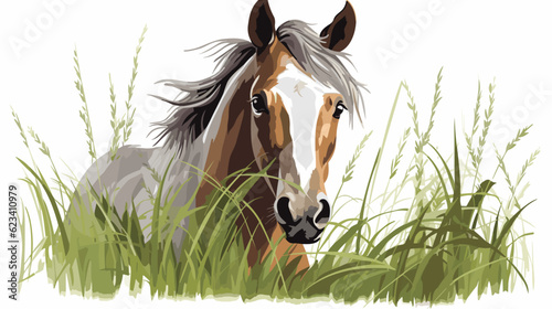 Majestic Equine Elegance Stunning Glass of Horse Banner Embracing the Spirit of Graceful Beauty