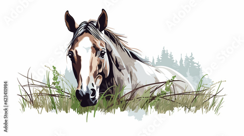 Majestic Equine Elegance Stunning Glass of Horse Banner Embracing the Spirit of Graceful Beauty