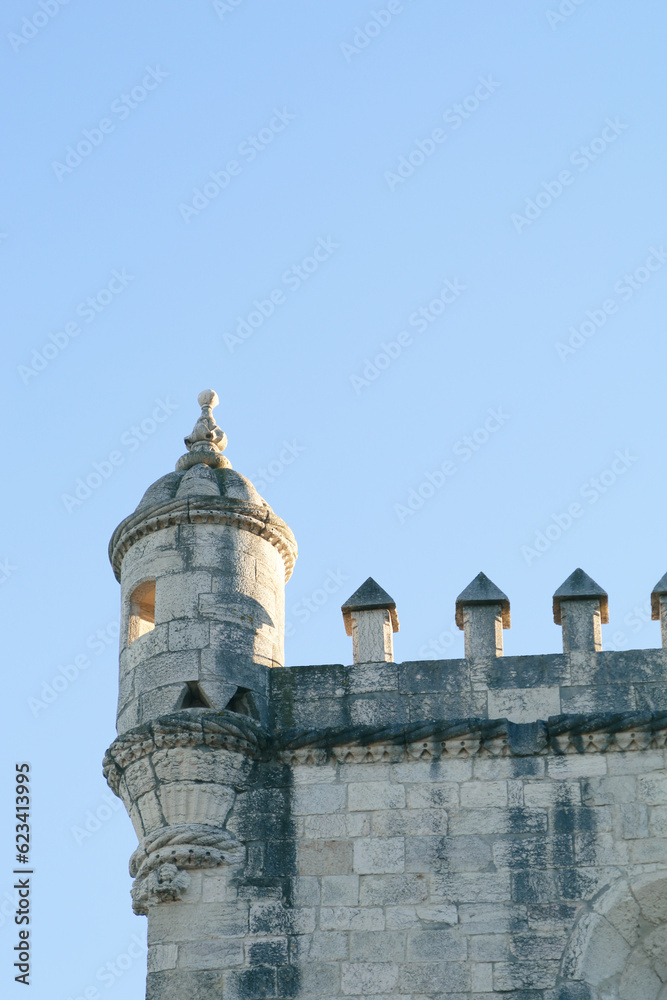 Iconic Torre de Belem standing tall in Lisbon's historic charm