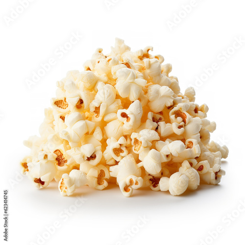 popcorn isolated on white