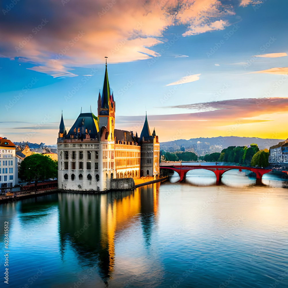 Fototapeta premium charles bridge city