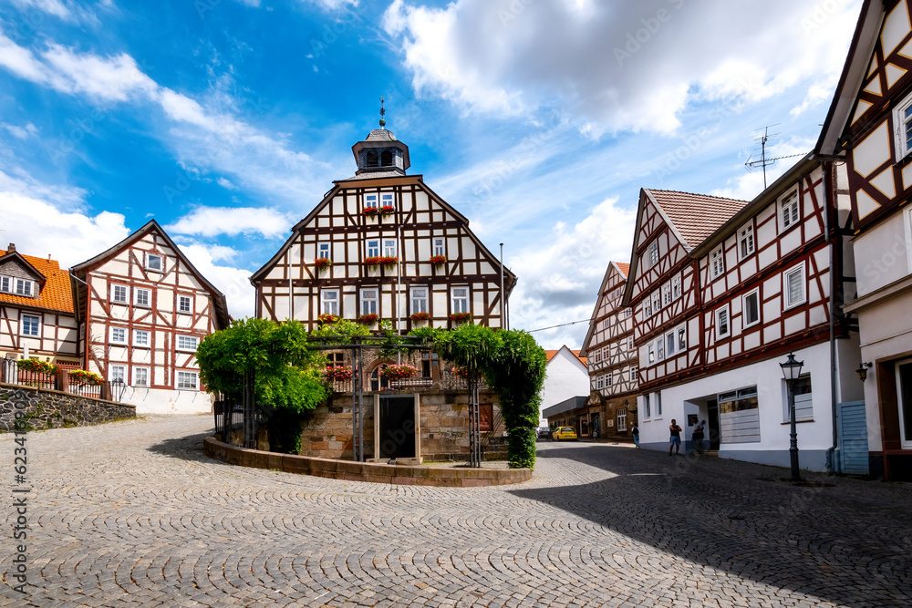 Town hall in Homberg Efze, hesse, Germany