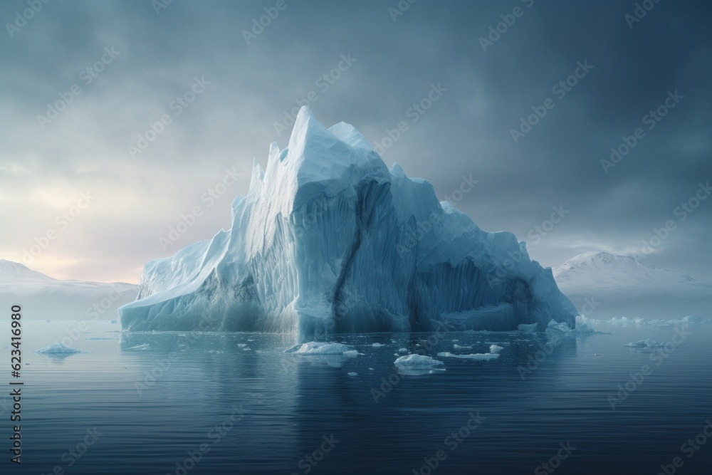 Iceberg is Hidden Danger And Global Warming Concept. Iceberg is Hidden Danger And Global Warming Concept.