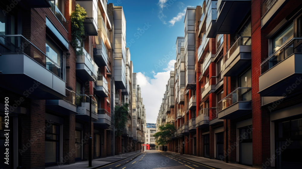Seamless Integration: Flats Apartments and Commercial Units Harmoniously Coexisting on a Busy Street