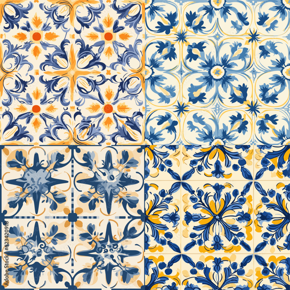 sicilian tile vectorial sicilian tile vectorial