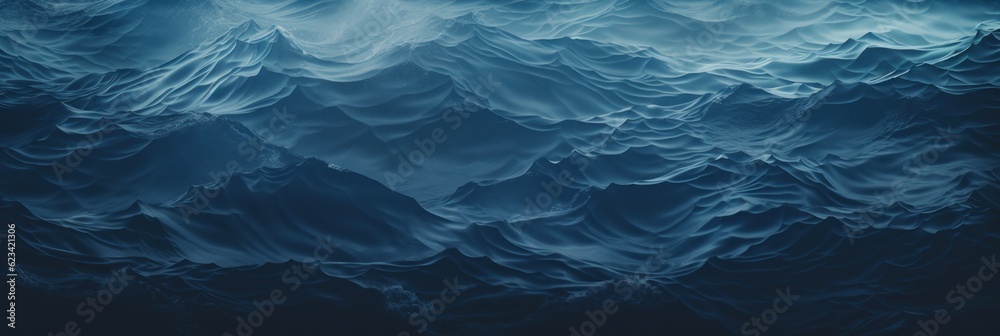 Fototapeta premium Dark ocean waves. Generative AI