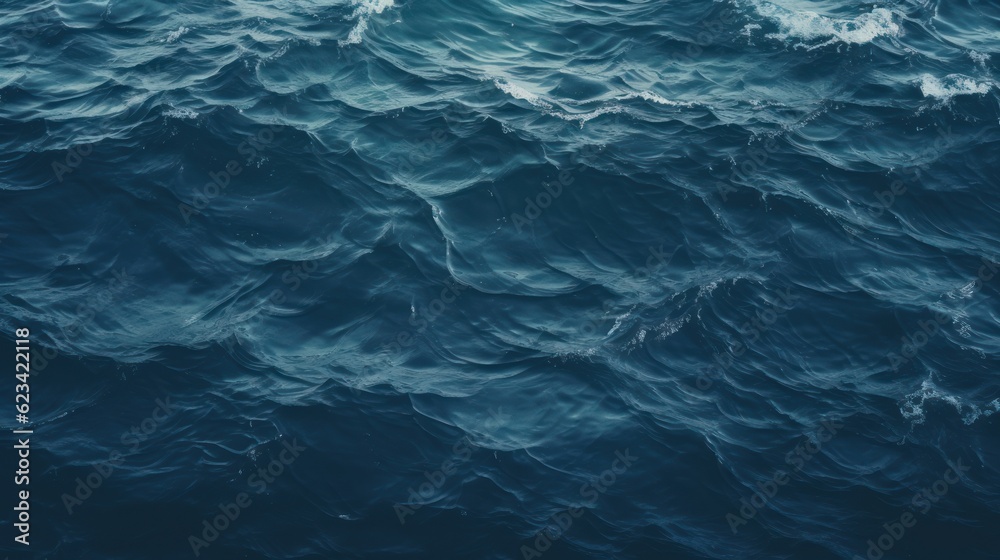 Dark ocean waves. Generative AI Dark ocean waves. Generative AI