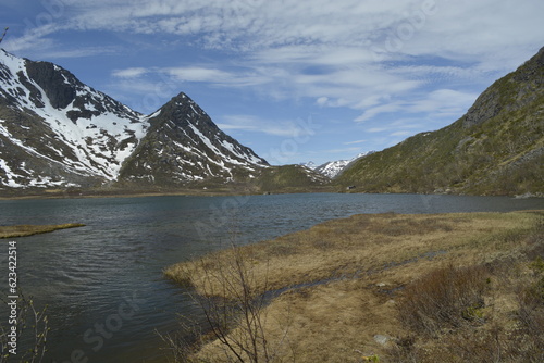 lake and mountains