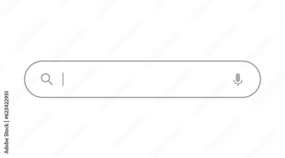 Search Bar with suggestions for UI UX design and web site. Search Address and navigation bar icon. Collection of search form templates for websites. Search engine web browser window template.
