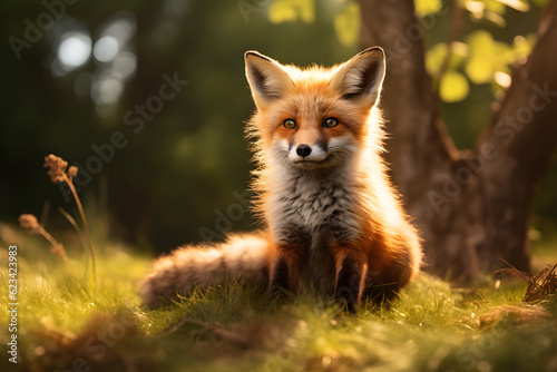red fox in nature © AGSTRONAUT