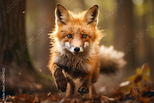 red fox in the woods © AGSTRONAUT