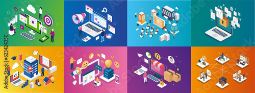 Isometric Design Studio Illustration