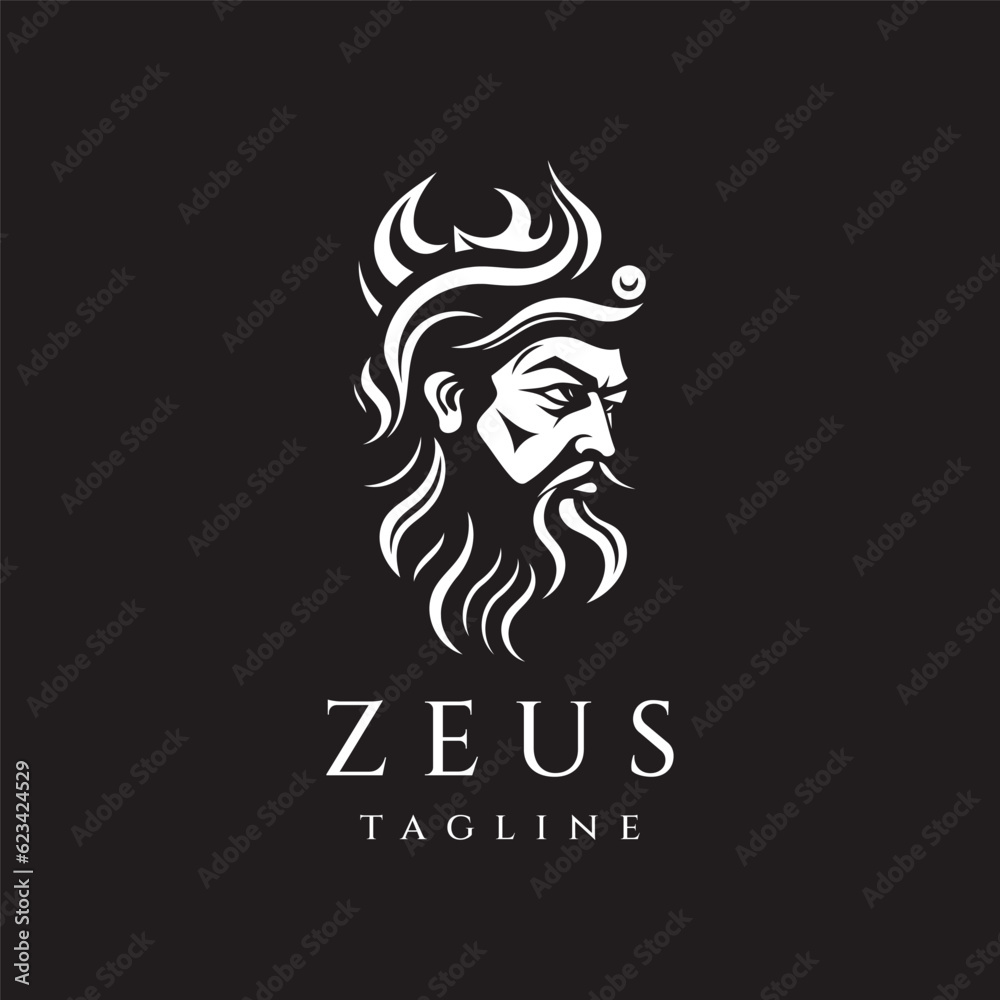 Zeus logo design vector illustration Zeus logo design vector illustration
