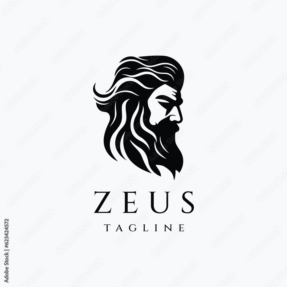 Zeus logo design vector illustration Zeus logo design vector illustration