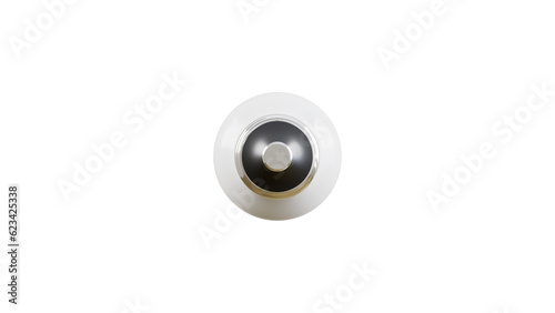 Light Bulb_Bottom View_Alpha ( 3D Rendering , 3D Illustration )