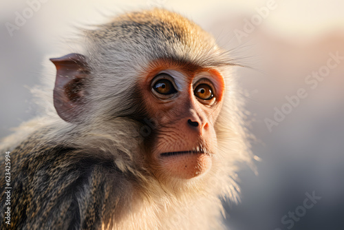 close up of a baboon monkey photo