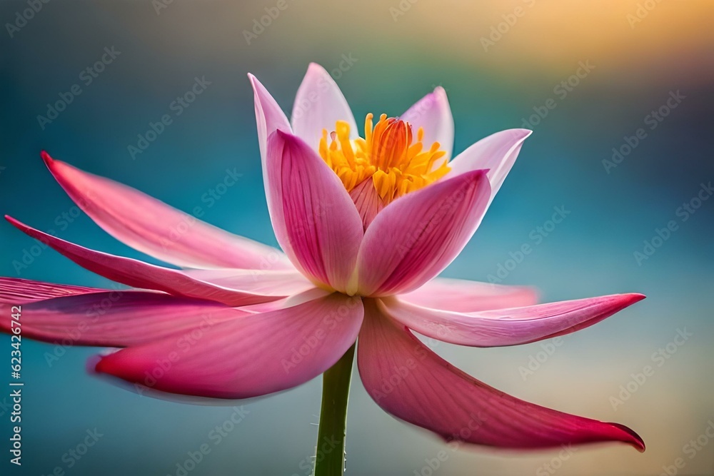 Fototapeta premium pink water lily