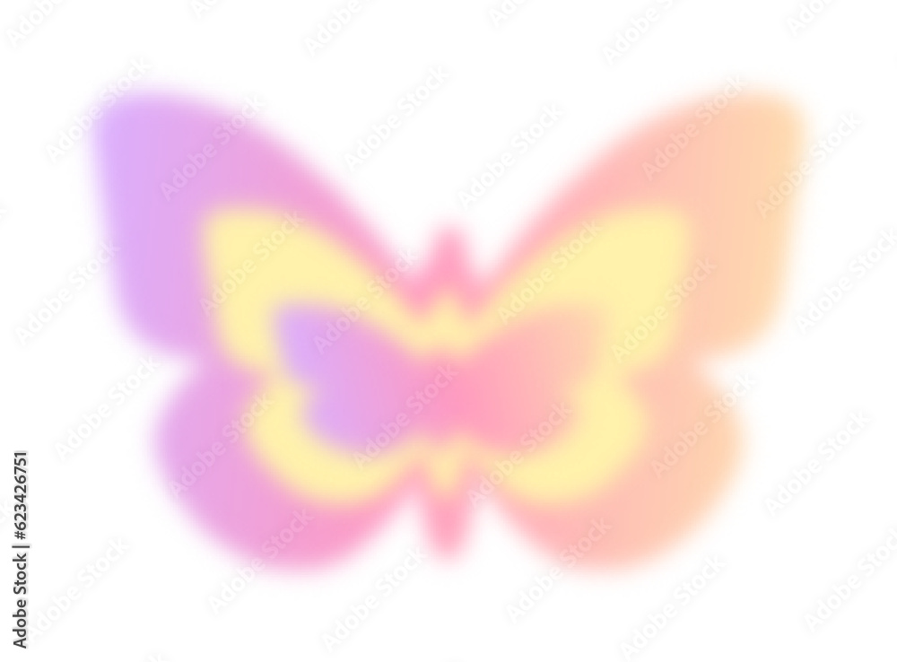 Blurred Gradient Butterfly Blurred Gradient Butterfly
